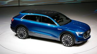 Audi Q6 E-Tron ble lansert i september i fjor. Foto: Kai Pfaffenbach/Reuters/NTB scanpix