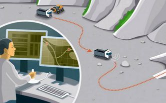 Scania skal lansere selvkjørende lastebiler til gruvedrift. Slike bruksområder er ifølge Chalmers-forsker Ola Benderius ventet å bli de første hvor teknologien tas i bruk. Foto: Scania Group