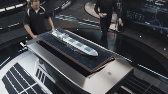 Mannskapet på land kan ta fram 3D-modell og hologram av hvert enkelt skip.. Foto: Rolls-Royce/VTT