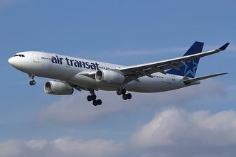 Dette er «gliderversjonen» av A330-200, Air Transat med registrering C-GITS. Foto: Wikimedia Commons