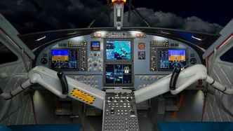 Den moderniserte Twin Otter har fått glasscockpit. Foto: Viking Air