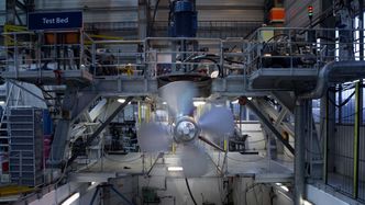 Testing av thrusterpropell i Ulsteinvik. Bilde: Foto