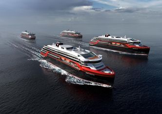 Hurtigruten har bestilt to skip fra Kleven med levering i juli 2018 og juli 2019. De har opsjon på ytterligere to skip. Foto: Rolls-Royce/Hurtigruten