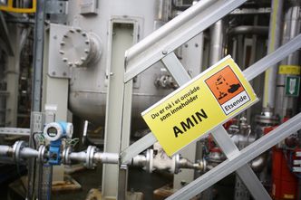 Degraderes: Teknologisenteret bruker amin i renseprosessen, og har sett på hvordan solventen degraderes over tid. Foto: Per-Ivar Nikolaisen