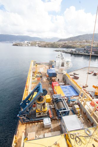 Siddis Mariner skal brukes til å legge ut sensorer på havbunnen, og overvåke underveis i leggingen. Foto: Marius Valle