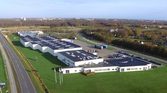 H2 Logics nye fabrikk skal etter hvert kunne produsere 300 hydrogenstasjoner i året. Bilde: H2 Logic