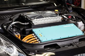 Kreisels elektriske 85 kilowattimers Porsche Panamera. Foto: Kreisel Electric