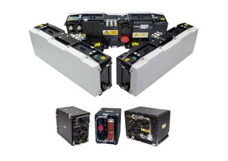 Osprey med tre antennepaneler, mottaker og prosessor. Med ett panel veier hele systemet kun 28 kg. Foto: Leondardo-Finmeccanica