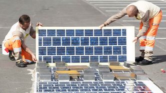 Fra installasjon av et tidligere pilotprosjekt. Foto: Foto