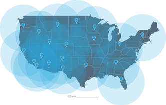 Nikola skal etablere et stasjonsnettverk over hele USA. Foto: Nikola Motor Company