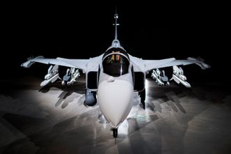 Saab Jas-39E Gripen ble vist fram offentlig første gang i mai 2016. Bilde:  Saab