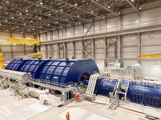 Aggregatet på 1600 MW på Olkiluoto 3. Foto: TVO