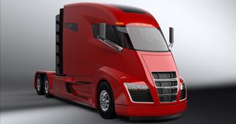 Foreløpig er Nikola One-trekkvogna kun en papirbil. En prototyp skal vises fram i Utah om et halvår. Bilde: Nikola Motor Company
