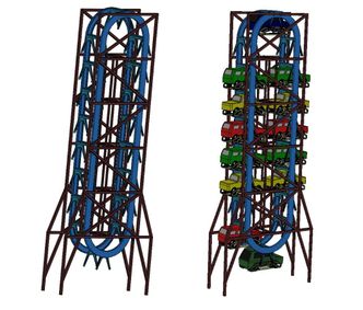 Den vertikale løsningen er tenkt å bygges ned i bakken, men skal også kunen fungere over bakkenivå. Foto: Bakke Engineering