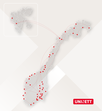 Full oversikt over forskningsnettet i Norge. I 2015 ble det lagt ny fiberkabel fra Longyearbyen til Ny-Ålesund på Svalbard.