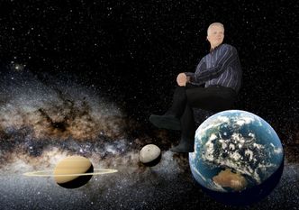 Eirik Newth på toppen av jordkloden.