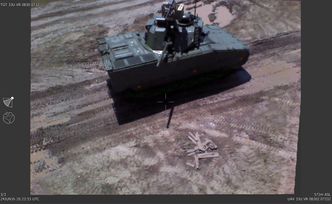 CV90 sett fra PD-100 Black Hornet Bilde:  Thomas Torjussen