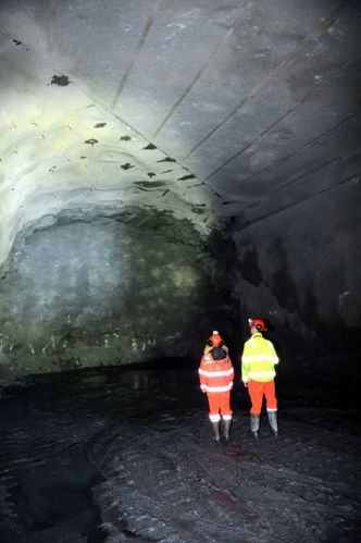 Her tar Vegvesenet seg gjennom Byhaugen. Bilde: Statens vegvesen