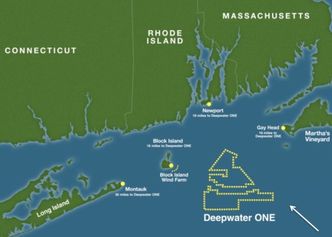 Selskapet bak Block Island havvindpark, har allerede begynt planleggingen av en tre ganger så stor havvindpark (Deepwater One) i samme farvann, som på sikt kan bli enda større. Foto: Deepwater