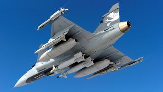 Så langt er Meteor-missilet (nest ytterst på vingene) kun operativt på én flytype: Saab Gripen. Foto: Saab