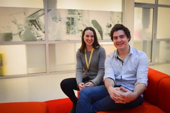 Gründerne Kaye Hope og Fredrik Anfinsen. Foto: ShareMy3D