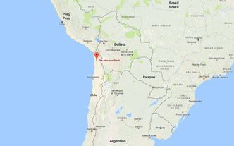 Ørken: Den kommende solparken skal ligge i Atacama-regionen, som er det stedet i verden med høyest solinnstråling, ifølge IDB. Foto: Google maps