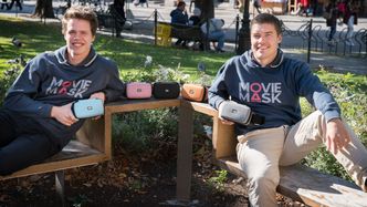 Gründerne: Eirik Wahlstrøm og Harald Manheim i Moviemask. Foto: Eirik Helland Urke