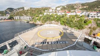 Helikopterdekket. Foto: Marius Valle