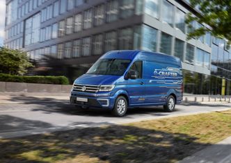 Volkswagen e-Crafter er en elektrisk utgave av varebilen Crafter. Foto: Volkswagen
