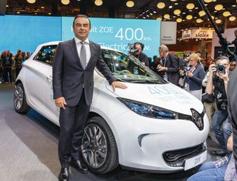 Renault-Nissan-sjef Carlos Ghosn under lansering av oppdatert Renault Zoe. Foto: Groupe Renault