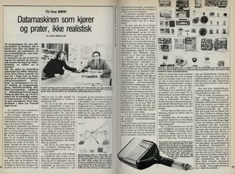 Teknisk Ukeblad intervjuet BMW om førerløse biler i 1984. Foto: Faksimile