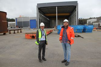 Nå ferdigstilles en ny gigantisk verkstedhall. Foto: Tormod Haugstad