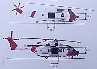 Kabinene er ganske jevnstore på Sea King og AW101, men døra er større på sistnevnte. Foto: Leonardo