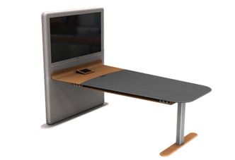 avenue5 er et komplett møterom, samlet i et bord. Koble til strøm og nettverk, og vipps har du et komplett møterom. Bilde: Eggs Design / Leteng