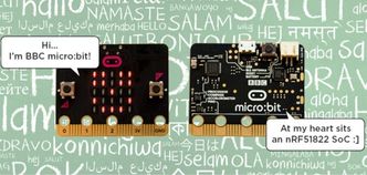 Micro:bit styres av en ARM-basert systembrikke fra norske Nordic Semiconductor. Bilde: Nordic Semiconductor