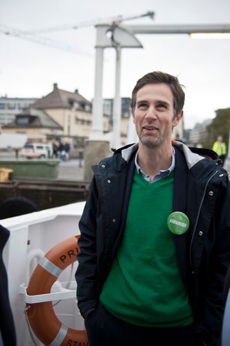 Frode Halvorsen i Skagerak Naturgass var med på ferjeturen. Foto: Mathias Klingenberg
