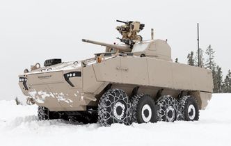 Mowag Piranha 3 med Kongsbergs ubemannede tårn (MCT-30). Foto: General Dynamics European Land Systems