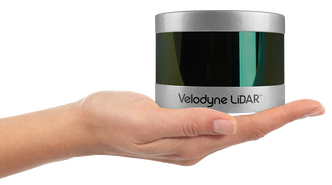 Velodyne Puck Hi-Res er en 360 graders lidar som koster rundt 67 000 kroner, og er noe av det billigste og minste på markedet i dag som egner seg til selvkjørende biler. Foto: Velodyne