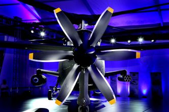 Skyvepropellen på den første prototypen under avdukingen 2. oktober 2014. Foto: Sikorsky