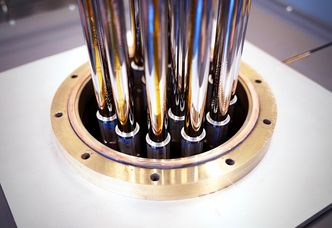 Palladiummembran lagt utenpå perforerte rør. Foto: Sintef