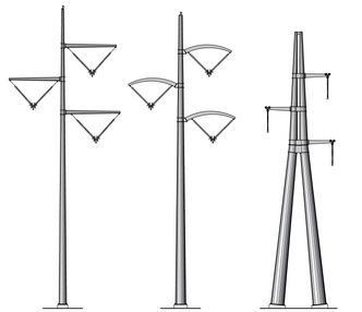 Disse forslagene til mastedesign fra Jøsok deltok også i konkurransen. Foto: Jøsok