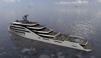 Ulstein verft skal bygge en luksusyacht for en privat eier. Eksakte tegnnger er ikke offentliggjort.Fartøyet skal være 88,5 meter langt, 16,3 meter bredt og er tegnet i samarbeid med yachtdesigner Espen Øino. Foto: Ulstein