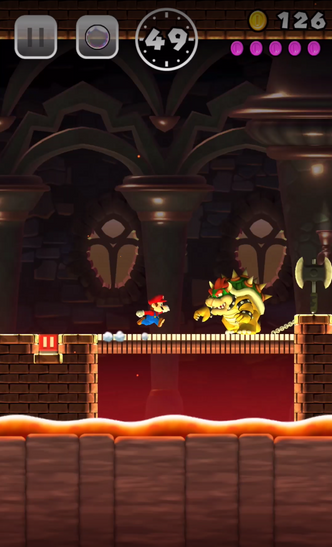 Super Mario Run finnes foreløpig bare til iPhone. Foto: Apple/Nintendo
