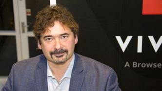 Jon von Tetzchner i Vivaldi. Bilde: Harald Brombach