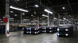 Ampera-e-batteriene fraktes i slike bokser fra LG Chem-fabrikken i Sør-Korea til GM-fabrikken nord for Detroit. Foto: Per Erlien Dalløkken