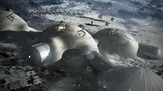 ESA tror det kan være mulig å etablere en permanent base på månen. Dette kan skje i tunneler som det har vært lava i tidligere. Slangeroboter kan undersøke mulighetene nærmere. Foto: ESA