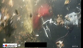 Verktøyet som er utviklet av det norske firmaet Lateral, består av 12 tykke, elastiske fingre. Ved hjelp av kraftige slag og evnen til å kaste bort løs begroing, kan man fjerne blåskjell og bløtdyr offshore raskt. Foto: Lateral