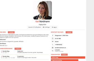 Så lenge man fyller ut rådata, designer CV-en fra Sourceit seg selv. Foto: Sourceit