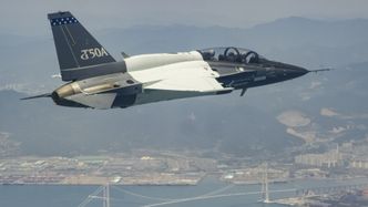 T-50A på den første flygningen i juni i fjor. Foto: Matthew Short