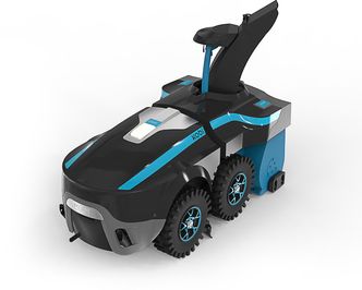 Kobi med snøfreserdelen tilkoblet. Foto: Kobi